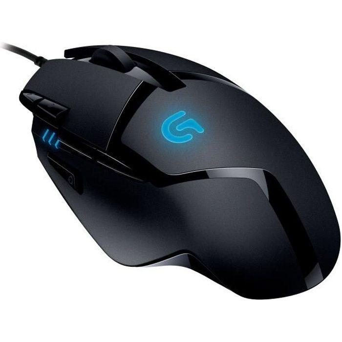 Gamer Mouse Hyperion Fury FPS Large Black Wired 8 Buttons Compatible with Windows Gaming