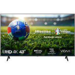 LED TV 43 Inch 4K UHD 3840x2160 60Hz HDR 10+ Smart TV 3 HDMI