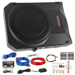 10 inch Slim Under Seat Car Audio Subwoofer 800W Built in Amplifier Sub Woofer Enclosure Box