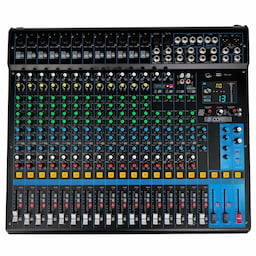 5 Core Audio Dj Mixer 20 Channel Professional Stereo Sound Board Console w 24 SPX Effect USB 48V Phantom Power for Studio Recording Podcasting DJ Show- MX 20CH XU